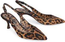 Load image into Gallery viewer, Calfhair pointy-toe slingback
