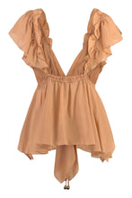 Load image into Gallery viewer, Ruffled silk top
