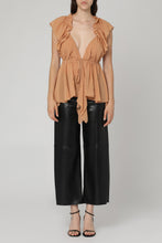 Load image into Gallery viewer, Ruffled silk top
