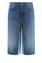 Load image into Gallery viewer, Denim bermuda shorts

