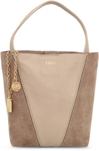 Load image into Gallery viewer, Tote bag Chloé Spin small in burgundy leather and suede
