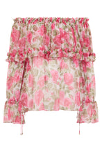 Load image into Gallery viewer, Silk floral blouse
