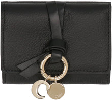 Load image into Gallery viewer, mini Alphabet leather tri-fold wallet
