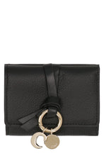 Load image into Gallery viewer, mini Alphabet leather tri-fold wallet
