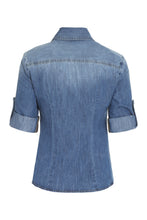 Load image into Gallery viewer, Embroidery denim shirt
