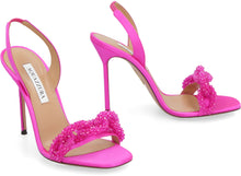Load image into Gallery viewer, Chain of love satin sandals
