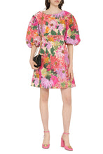 Load image into Gallery viewer, Coccole printed cotton sheath-dress
