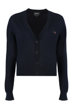 Load image into Gallery viewer, Berenice logo detail cotton cardigan
