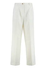 Load image into Gallery viewer, Tressie cotton blend wide leg trousers
