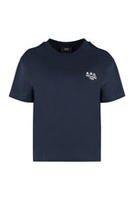 Load image into Gallery viewer, Boxy Rue Madame cotton crew-neck T-shirt

