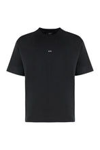 Load image into Gallery viewer, Boxy Micro Logo cotton crew-neck T-shirt
