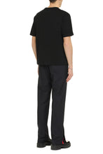 Load image into Gallery viewer, Boxy Micro Logo cotton crew-neck T-shirt
