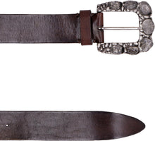 Load image into Gallery viewer, Embellished buckle leather belt
