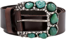 Load image into Gallery viewer, Embellished buckle leather belt

