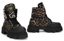 Load image into Gallery viewer, Leopard Print Ankle Boot with Sturdy Sole
