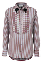 Load image into Gallery viewer, Striped shirt with decorative applications
