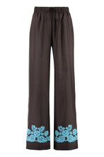 Load image into Gallery viewer, Embroidered silk trousers
