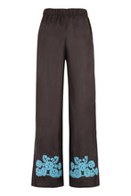 Load image into Gallery viewer, Embroidered silk trousers

