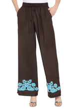 Load image into Gallery viewer, Embroidered silk trousers
