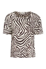 Load image into Gallery viewer, Sangria printed silk blouse
