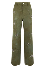 Load image into Gallery viewer, Wide leg pants with decorative crystals
