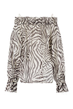 Load image into Gallery viewer, Sol printed silk blouse

