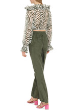 Load image into Gallery viewer, Sol printed silk blouse
