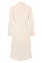 Load image into Gallery viewer, Elegant Cream Coat with Belt and Pocket
