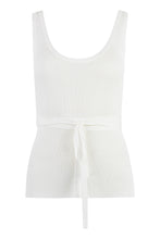 Load image into Gallery viewer, Knitted crop top ribbed tank top
