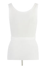Load image into Gallery viewer, Knitted crop top ribbed tank top

