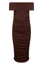 Load image into Gallery viewer, Off shoulder ruffled dress
