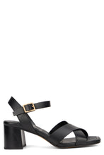 Load image into Gallery viewer, Medium heeled sandals in leather
