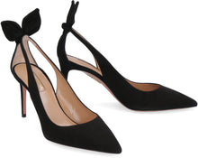 Load image into Gallery viewer, Deneuve suede ponty-toe pumps
