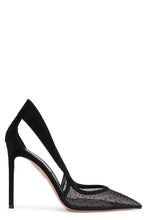 Load image into Gallery viewer, Heeled shoe in mesh and suede
