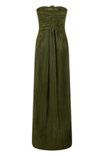 Load image into Gallery viewer, Long dress without straps pleated
