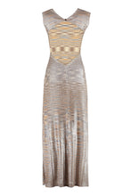 Load image into Gallery viewer, Lurex knitted dress with multicolor pattern
