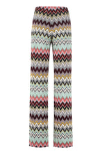 Load image into Gallery viewer, Chevron knitted palazzo trousers
