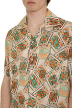 Load image into Gallery viewer, Jeu de Cartes short sleeve cotton blend shirt
