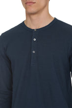 Load image into Gallery viewer, Cotton-linen henley T-shirt
