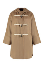 Load image into Gallery viewer, Enziana virgin wool coat with frogs
