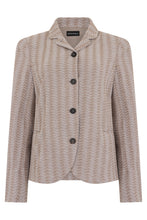 Load image into Gallery viewer, Single-breasted jacket in textured fabric
