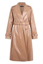 Load image into Gallery viewer, Trench in eco-leather laminated
