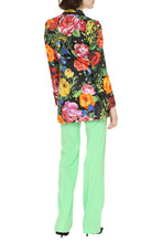 Load image into Gallery viewer, Floral print silk blazer
