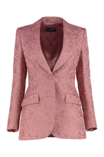 Load image into Gallery viewer, Cotton blend jacquard blazer
