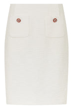 Load image into Gallery viewer, Tweed dress with jewel buttons
