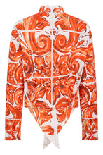Load image into Gallery viewer, Cotton shirt with majolica print
