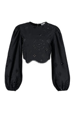 Load image into Gallery viewer, Embroidered cotton blouse
