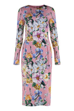 Load image into Gallery viewer, Floral silk midi dress

