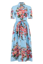 Load image into Gallery viewer, Long floral dress in cotton
