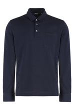 Load image into Gallery viewer, Long sleeve cotton polo shirt
